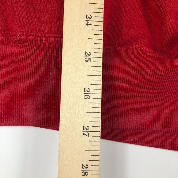 VTG Chicago Bulls World Champ Sweatshirt Adult Large Red Faded Big Logo Crewneck - Picture 15 of 16